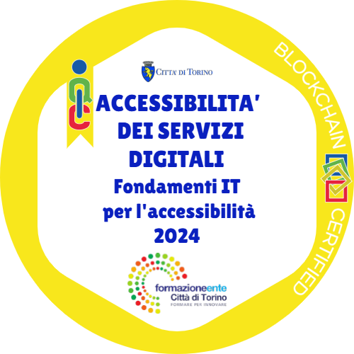 ACCESSIBILITA’ DEI SERVIZI DIGITALI - Fondamenti IT per l'accessibilità